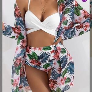 3 piece bikini with cover up
